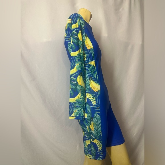 Halcurt Women's Boyleg One Piece Rash Guard with Built in Bra UPF50+ #A2 - Picture 3 of 8